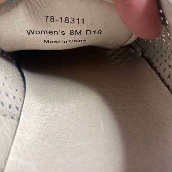 Johnston & Murphy Emerson Perforated Lace Up Black Suede & Metallic Trim Sneaker - Picture 9 of 12